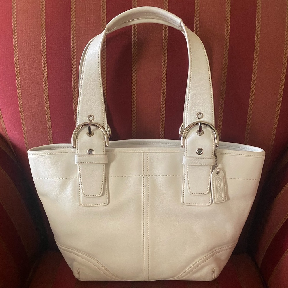Authentic Genuine Leather Coach Bag #9544